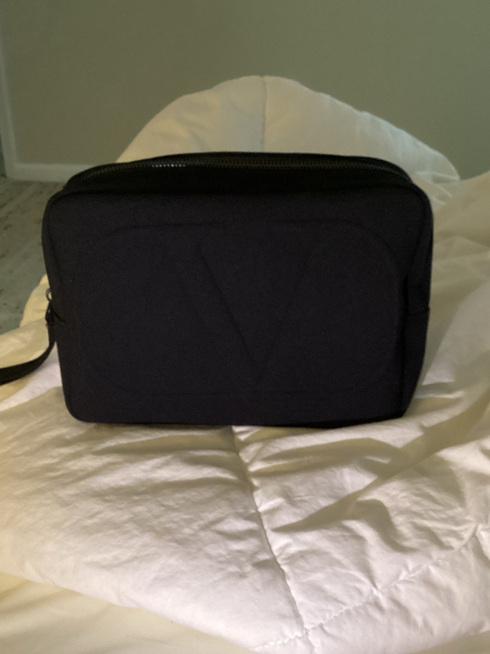 Black Men’s Travel Toiletry Bag - Valentino